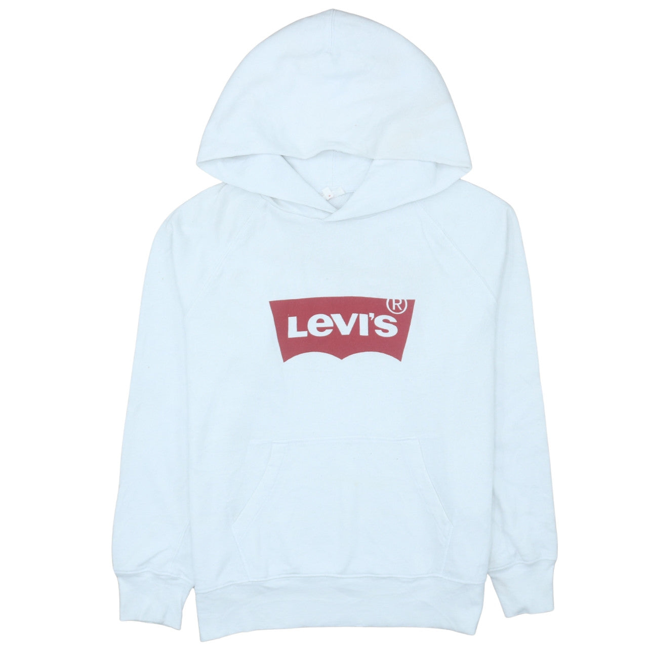 Womens UK Size M Levi's White Pullover Hoodie