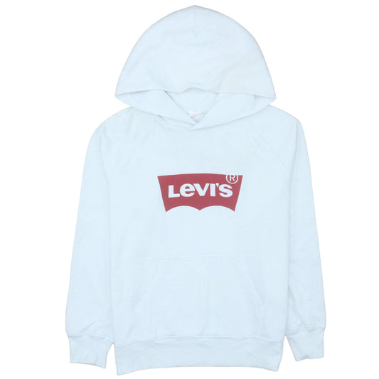Womens UK Size M Levi's White Pullover Hoodie