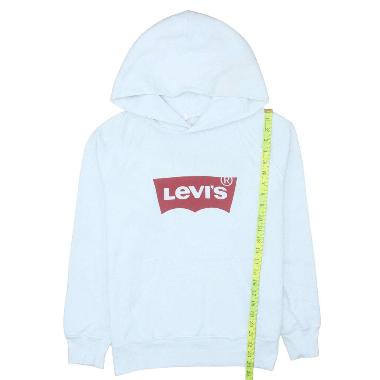 Womens UK Size M Levi's White Pullover Hoodie