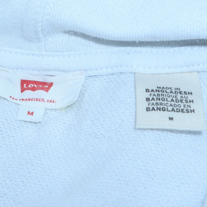Womens UK Size M Levi's White Pullover Hoodie
