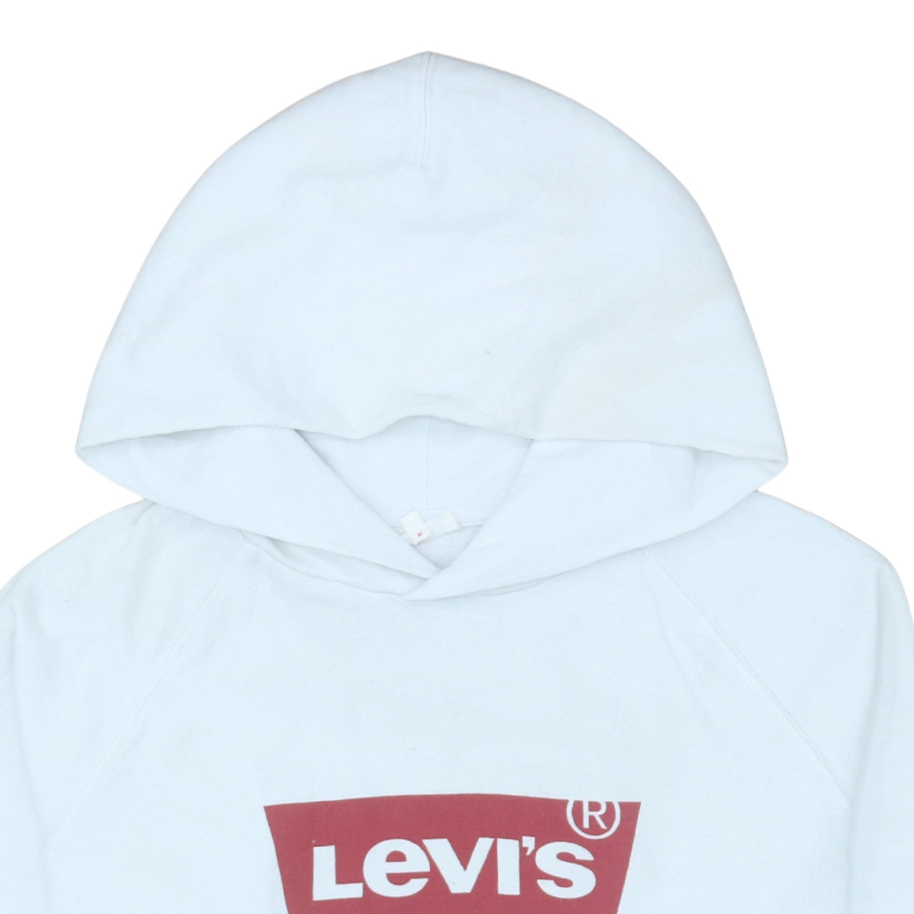 Womens UK Size M Levi's White Pullover Hoodie