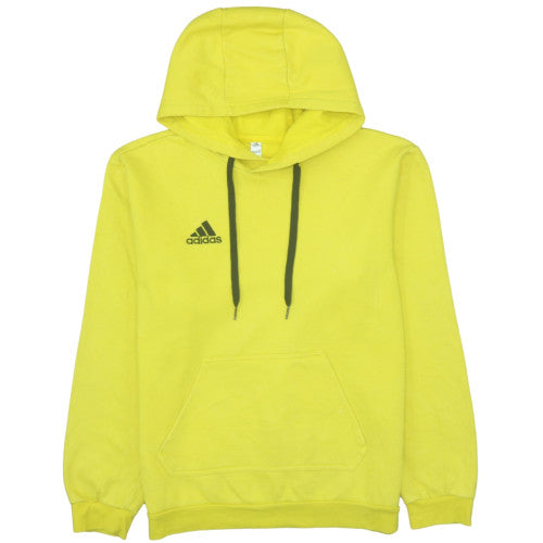 Mens UK Size L adidas Yellow Pullover Hoodie