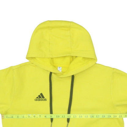 Mens UK Size L adidas Yellow Pullover Hoodie