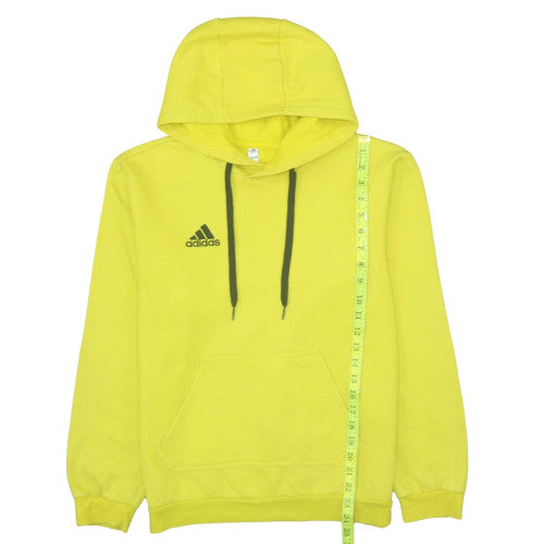 Mens UK Size L adidas Yellow Pullover Hoodie