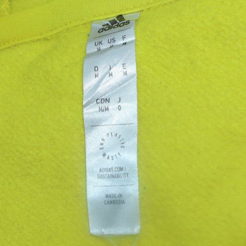 Mens UK Size L adidas Yellow Pullover Hoodie