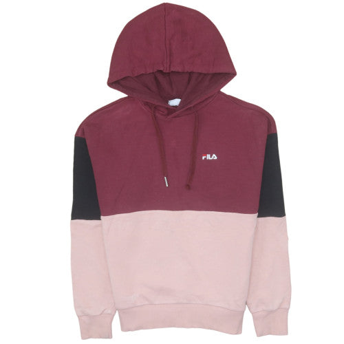 Womens UK Size XS FILA Multicoloured Pullover Hoodie