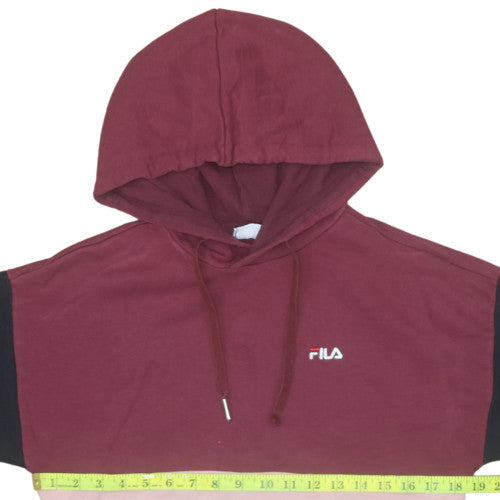 Womens UK Size XS FILA Multicoloured Pullover Hoodie
