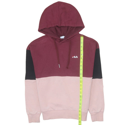 Womens UK Size XS FILA Multicoloured Pullover Hoodie