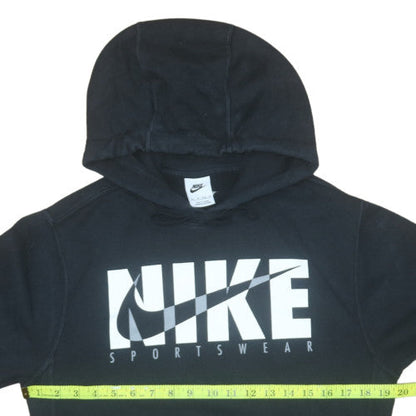 Womens UK Size XS Nike Black Pullover Hoodie