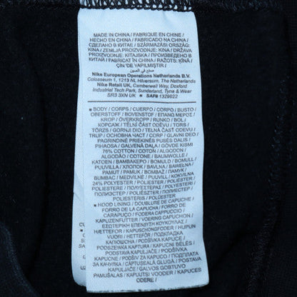 Womens UK Size XS Nike Black Pullover Hoodie
