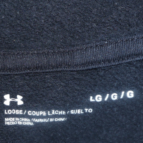 Mens UK Size L Under armour Black Pullover Hoodie