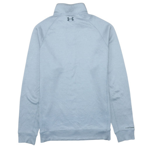 Mens UK Size M Under armour Blue 1/4 Zip Sweatshirt