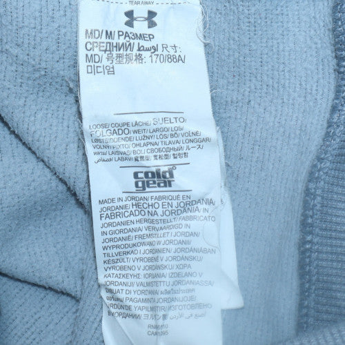 Mens UK Size M Under armour Blue 1/4 Zip Sweatshirt
