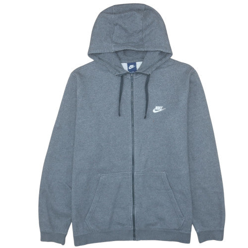 Mens UK Size XL Nike Grey Full Zip Hoodie