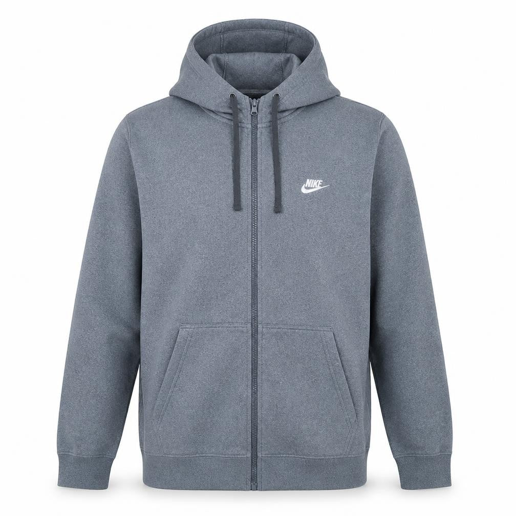 Mens UK Size XL Nike Grey Full Zip Hoodie