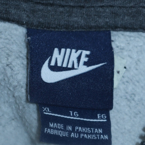 Mens UK Size XL Nike Grey Full Zip Hoodie