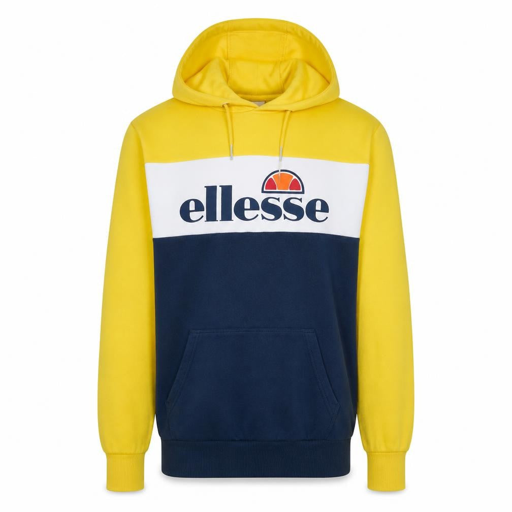 Mens UK Size XS ellesse Yellow Pullover Hoodie