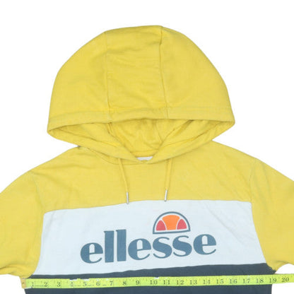 Mens UK Size XS ellesse Yellow Pullover Hoodie