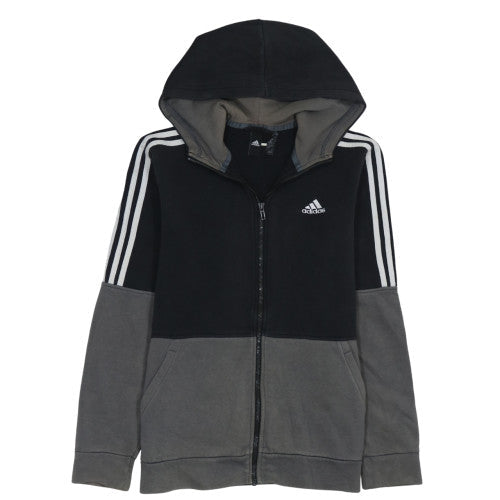 Mens UK Size S adidas Black Full Zip Hoodie