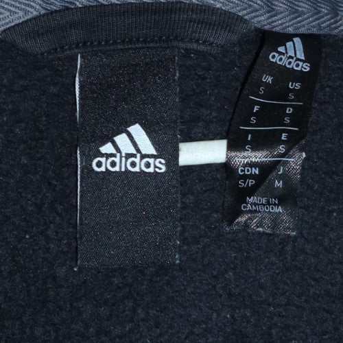 Mens UK Size S adidas Black Full Zip Hoodie