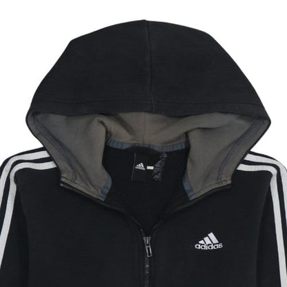 Mens UK Size S adidas Black Full Zip Hoodie