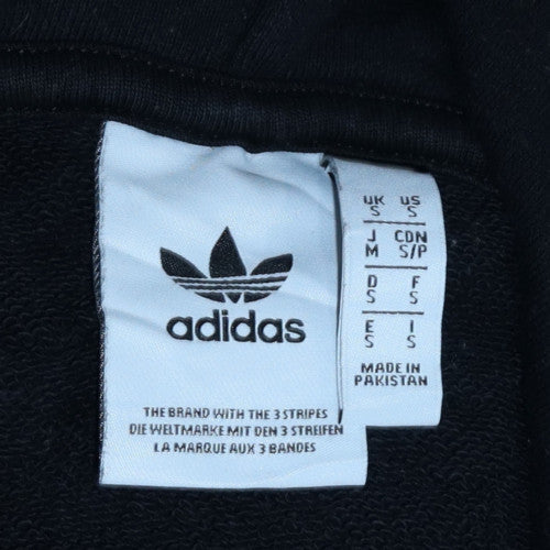 Mens UK Size S adidas Black Pullover Hoodie