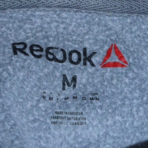 Mens UK Size M Reebok Grey Pullover Hoodie