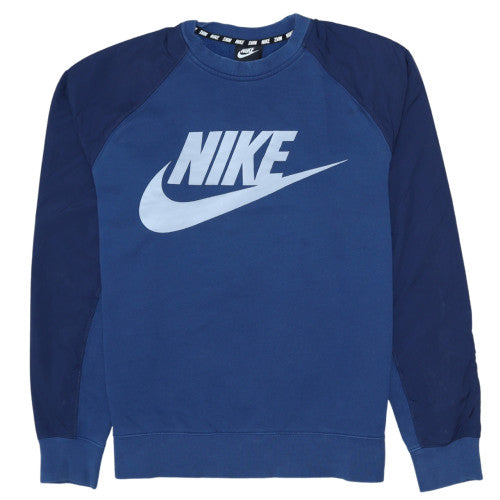 Mens UK Size M Nike Blue Pullover Sweatshirt