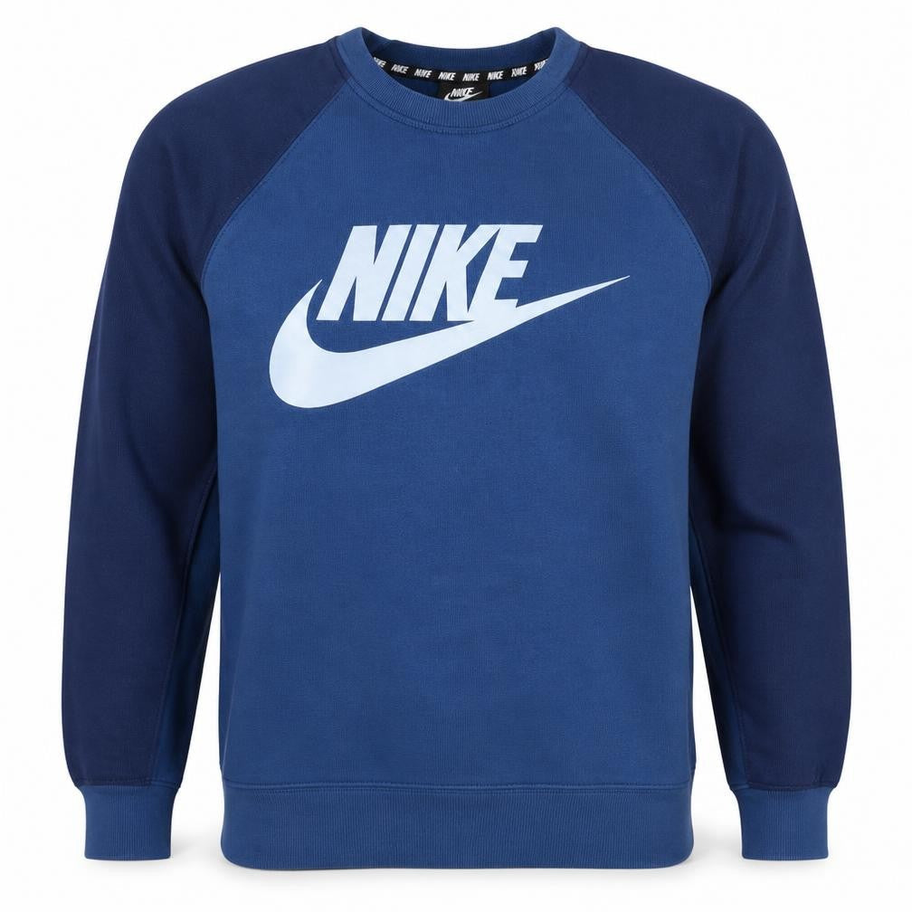 Mens UK Size M Nike Blue Pullover Sweatshirt