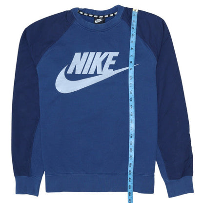 Mens UK Size M Nike Blue Pullover Sweatshirt