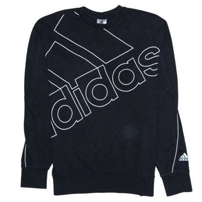 Mens UK Size S adidas Black Pullover Sweatshirt