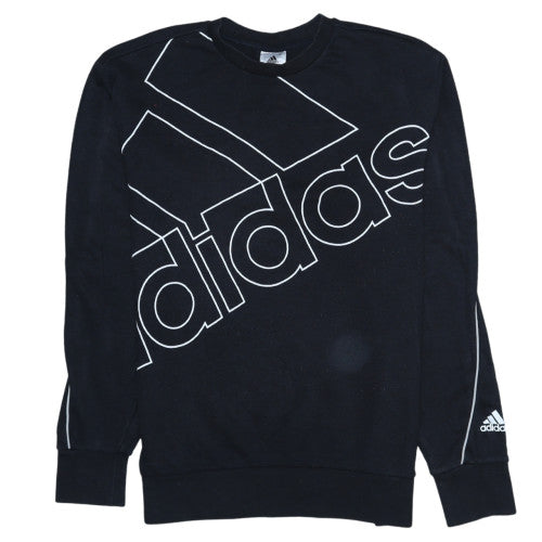 Mens UK Size S adidas Black Pullover Sweatshirt