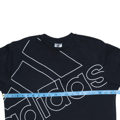 Mens UK Size S adidas Black Pullover Sweatshirt