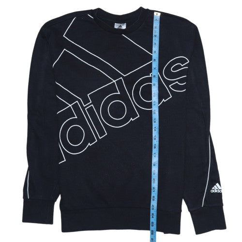 Mens UK Size S adidas Black Pullover Sweatshirt