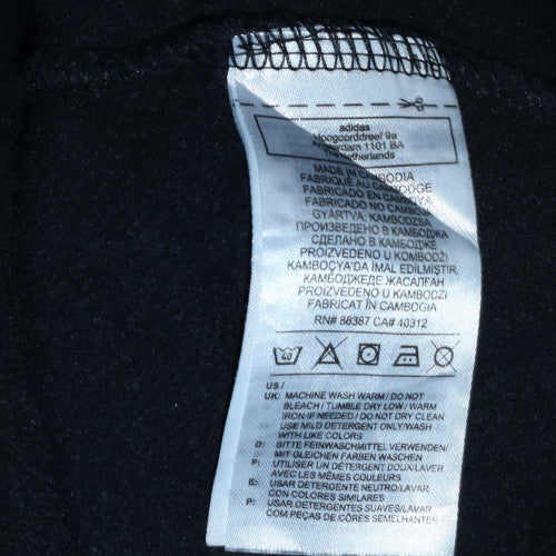 Mens UK Size XS adidas Black Pullover Hoodie