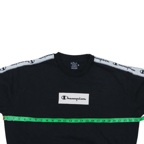 Mens UK Size M Champion Black Pullover Sweatshirt