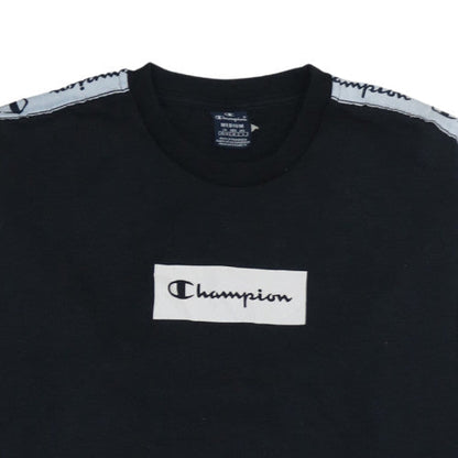 Mens UK Size M Champion Black Pullover Sweatshirt
