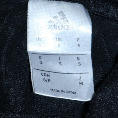 Mens UK Size S adidas Black Pullover Hoodie