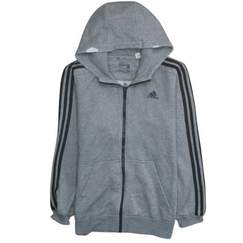 Mens UK Size M adidas Grey Full Zip Hoodie