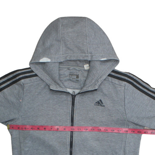 Mens UK Size M adidas Grey Full Zip Hoodie