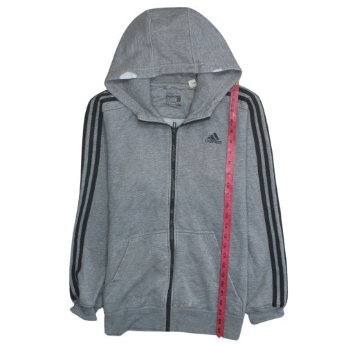 Mens UK Size M adidas Grey Full Zip Hoodie
