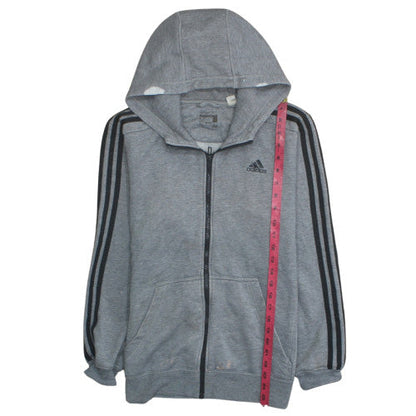 Mens UK Size M adidas Grey Full Zip Hoodie