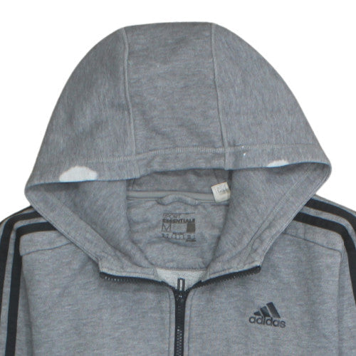 Mens UK Size M adidas Grey Full Zip Hoodie