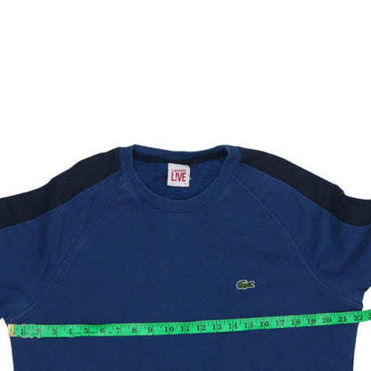 Mens UK Size L Lacoste Blue Pullover Sweatshirt