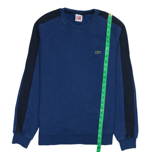 Mens UK Size L Lacoste Blue Pullover Sweatshirt