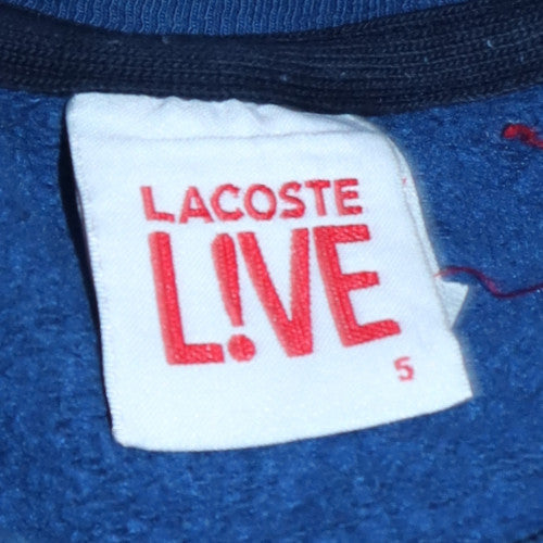 Mens UK Size L Lacoste Blue Pullover Sweatshirt