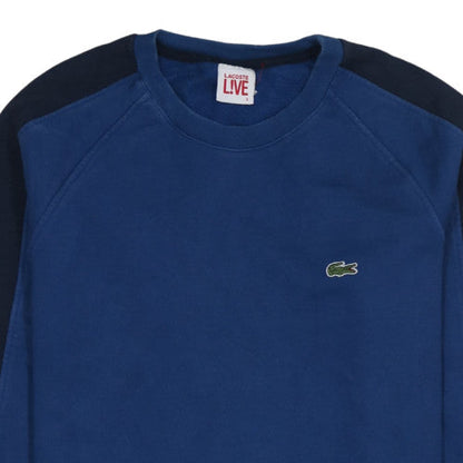 Mens UK Size L Lacoste Blue Pullover Sweatshirt