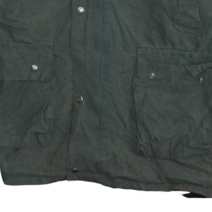 Country & Leisure Wear Mens Green XL Waxed Hooded Coat