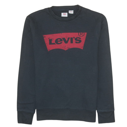 Mens UK Size XS Levi's Black Pullover Sweatshirt