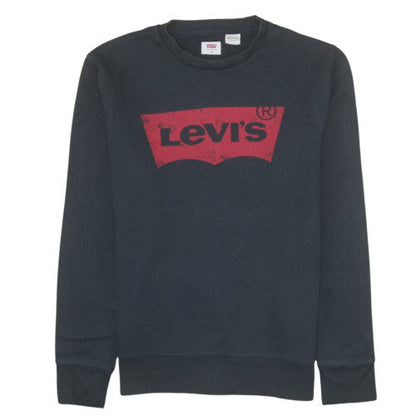 Mens UK Size XS Levi's Black Pullover Sweatshirt